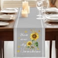thumbnail image 3 of Table Runners 70 Inches Long Dress Scarves, Sunflower Farmhouse Coffee/Dining/Kitchen Table Decor, Holiday Table Runner, Vintage Botanical 13x70 Inch, 3 of 9