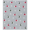 thumbnail image 2 of SAFAVIEH Sleighbells Throw, 50" x 60", Grey/Red, 2 of 6