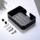 thumbnail image 5 of Soap Dishes Holders Bathroom Soap Holder Shower Wall Mounted Black Soap Dish Storage Holder Aluminum Square|soap Dishes, 5 of 5