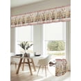 thumbnail image 6 of Spring Floral Eater Bunny Valances for Windows, Colorful Eggs Rustic Red Light Filtering Kitchen Curtains, Rod Pocket Window Valance Curtains for Living Room Bedroom, 54" W x 18" L, 2 Panels, 6 of 9