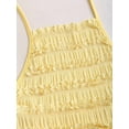 thumbnail image 3 of Yellow Ruched Halter Maxi Dress With Adjustable Neck Tie, 3 of 6