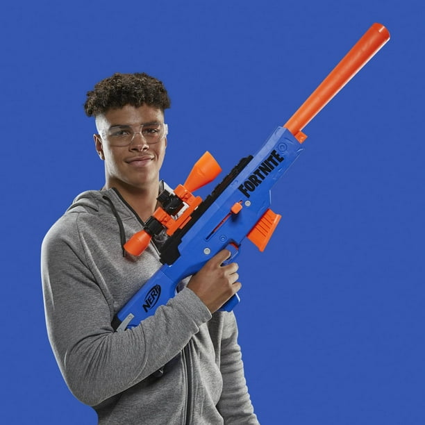 Nerf Fortnite BASR-R Bolt Action Blaster -- Includes 3 Bush