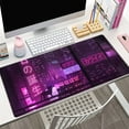 thumbnail image 4 of Purple Gaming Mousepad Japanese Desk Mat XXL Extended Anime Cool Large Mouse Pad Keyboard Mouse Mat Desk Pad for Computer Laptop Gamers 31.5''''X15.7'''' Non-Slip Rubber Base with Stitched Edges, 4 of 4