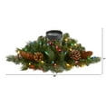 thumbnail image 5 of Nearly Natural Flocked and Glittered Artificial Christmas Pine Candelabrum, 5 of 5