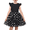Black Dot, variant on Girls Dress Pink Swan Sequin Halter Ruffle Backless Criss Cross Hollow 4 Years