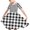 Black, variant on Odeerbi Toddler Girls Summer A-Line Dress Cute Plaid Swing Dress Toddler Kids Short Sleeve Stretchy Dress Toddler Girls Clothes