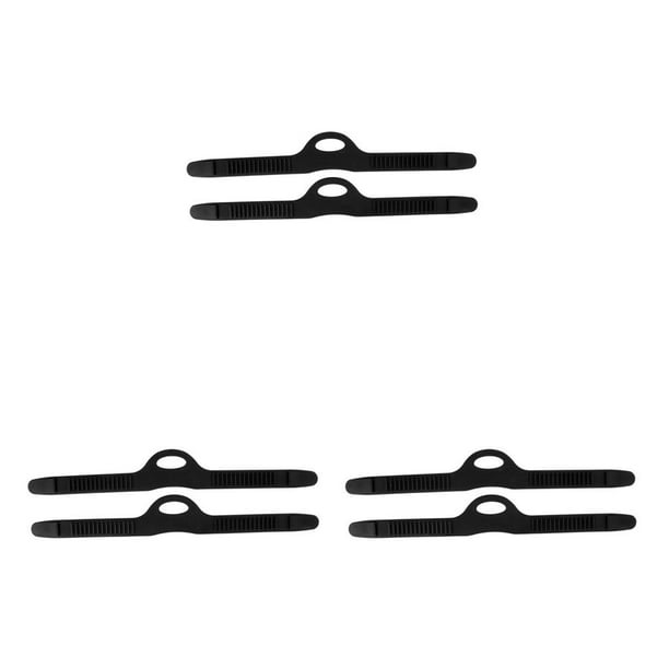 Accesorio de aleta de goma Naiovety negro para aletas de natación universales ajustables
