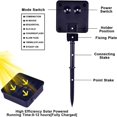 thumbnail image 4 of Cadena de luces solares para exteriores, 8 modos de iluminación, luces de hadas, luces de patio con energía solar para jardín, patio, fiesta, boda, vacaciones, Navidad (5 metros, 20 luces, color A), 4 of 4