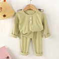 thumbnail image 2 of OJSFQUFP Boys Girs Thermal Underwear Set Soft Winter Thermal Top and Bottom Long Cotton Base Layer, 2 of 4