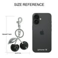 thumbnail image 3 of Soda Candy Cherry Bag Charm Purse Cute Keychains for Women Car Keyrings Leather Handbags Made of Metal Hardware and Glittering Resin, 3 of 6