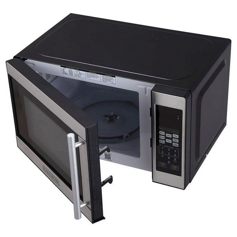 BLACK+DECKER 0.7 cu ft 700W Microwave Oven - Black EM720CPN-P 