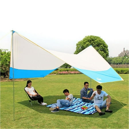 Outdoor Large Anti UV Automobile Cars Sunshade Rainproof Beach Tent Canopy Camping Fishing Awning Sun Shelter