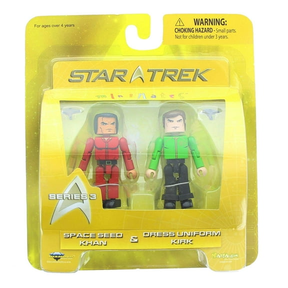 Star Trek Minimates Figure 2 Pack - Space Seed Khan & Dress Uniform Kirk