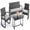 Gray-Rocking, variant on Aiho 3 Pieces Outdoor Patio Furniture Set, All weather PE Wicker L-shaped Outdoor Sectional Sofa with Tea Table & Soft Cushions, Perfect for Patio, Poolside, Gray