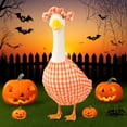 thumbnail image 4 of Yakvarog Eye-Catching Halloween Goose Outfit, Easy to Put On, 23" High Cement or Plastic Goose Costume for Outdoor Halloween Decor, Party, Lawn, Porch, Fall Decor, 4 of 9
