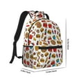 thumbnail image 2 of Rocae Hot Dog Pizza for Comfortable Student Backpack - Lightweight ,Durable School Bag Ideal for Middle School, High School, and College, 2 of 6