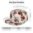 thumbnail image 6 of Fotbe Rose Flowers Flat Bill Visor Cap Classic Snapback Hat Polyester Foam Trucker Hat Trucker Cap Adjustable Baseball Cap, 6 of 9