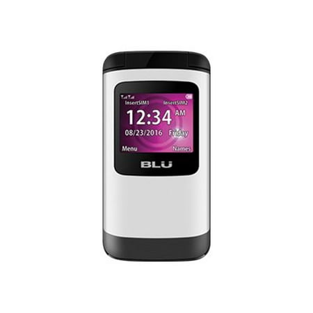 BLU Zoey Flex Z130 Unlocked GSM Dual-SIM Flip Phone w/ Quick-Glance Window - (Best New Windows Phone)