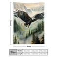 thumbnail image 3 of FCXZI Eagle Forest Mountains Flannel Blankets for Couch Bed Sofa, Soft Cozy Blanket Multifunctional Gift Blanket for Sofas, Travel, Camping, Beds and Chairs 40x50in, 3 of 7