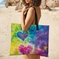 thumbnail image 5 of Colorful Tie Dye Vortex Outdoor Picnic Blanket, Foldable Waterproof Beach Mat, Portable Beach Blanket for Beach Camping, Hiking, Family Concerts, 5 of 8