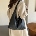 thumbnail image 2 of Bolso de transporte retro para mujeres, nuevo modelo 2025, moda coreana, bolso tote versátil, gran capacidad, bolso de ocio para llevar bajo el brazo., 2 of 10