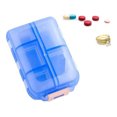 thumbnail image 1 of Tignapoo Organisateur de Pilules Portable à 10 Compartiments pour Voyage - Boîte de Rangement Bleue pour Vitamines et Médicaments, 1 of 6