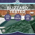 thumbnail image 4 of Buffalo Blizzard Rectangle Supreme Green/Black Winter Swimming Pool Cover, 18' x 40', 4 of 7