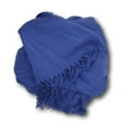 thumbnail image 2 of Châle Style Pashmina 26 Po de Large par 72 Po de long la Mer Bleu Profond, 2 of 2