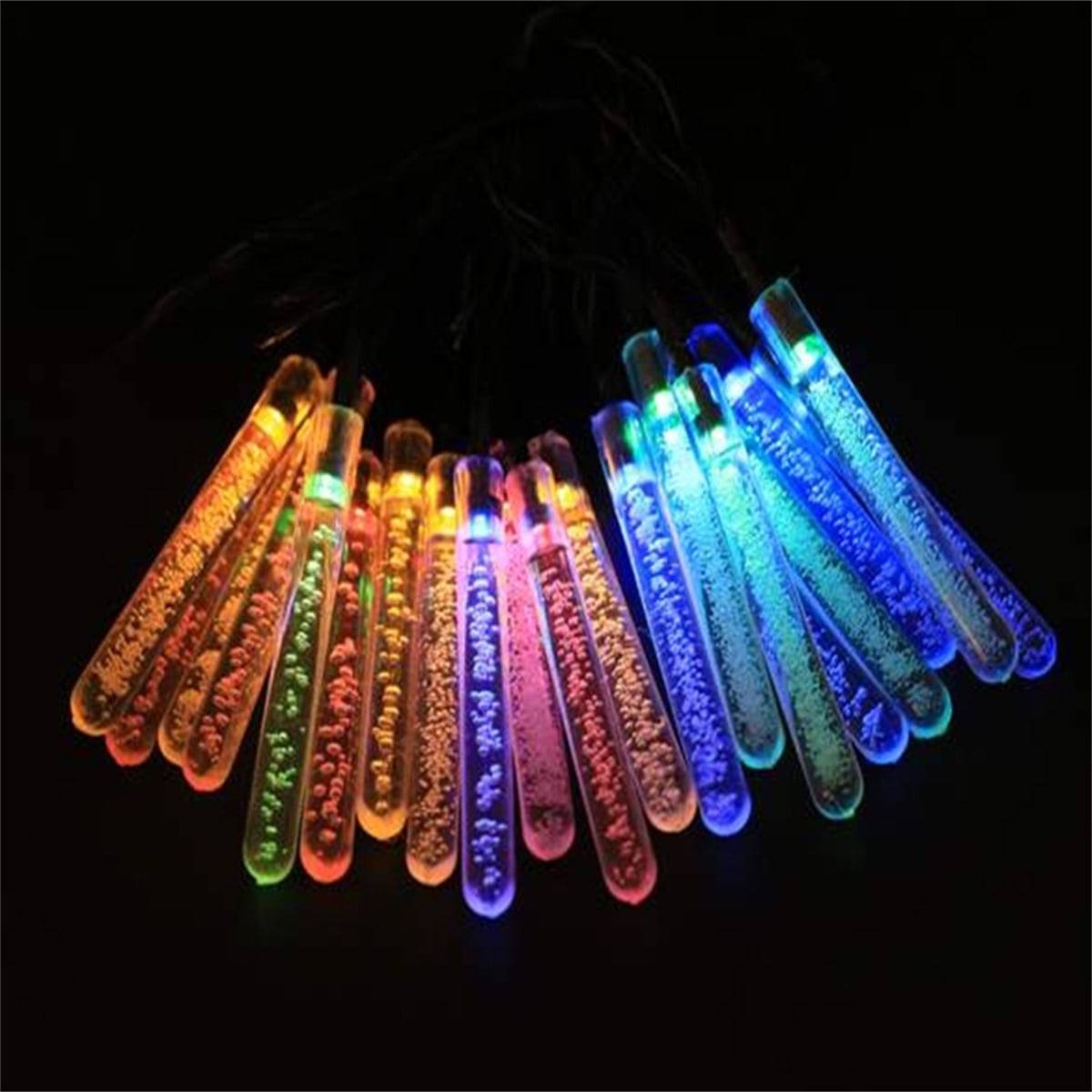 Solar String Lights Outdoor, 16.4ft Waterproof 20 LEDs Solar String Fairy Lights Backyard Patio Christmas Lights for Holiday Party Gardens Backyard Wedding (Blue)