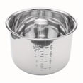 thumbnail image 1 of Dsseng1.59gal Stainless Steel Pressure Cooker Liner - Inner Pot for Rice  Cooking Time & Temperature  Durable & Easy-Clean Design  Compatible with Most Models  Kitchen Appliance  Sleek Me, 1 of 5