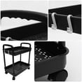 thumbnail image 3 of HINTRMENT 1Set Rolling Cart With Large Storage Capacity PP Material 360-Degree Rotating Wheels For Kitchen Bathroom Use, 3 of 8