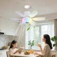 thumbnail image 6 of Socket Fan Light With Remote Timing Wireless Fan For Dining Room Ceiling Fan with Light (White Upgrade), 6 of 10