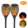 thumbnail image 4 of Paquete de 2 linternas solares para exteriores con 33 LED y llama parpadeante, 4 of 8
