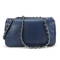 thumbnail image 3 of Pre-Owned Chanel Shoulder Bag Matelasse Caviar Skin Navy Deca Coco Double Chain 13 Series Women's CHANEL (Good), 3 of 10