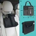 thumbnail image 3 of FH Group Hanging Car Organizer with Tissue Dispenser Black, 3 of 9