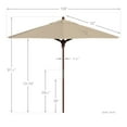 thumbnail image 3 of California Umbrella 9' Grove Olefin Push Lift Patio Umbrella in Beige, 3 of 5