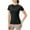 Black, variant on Erwazi Women's Quick Dry Athletic T-shirts Compression Short Sleeve Exercise Sports Tees Tops for Running Yoga