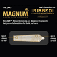 thumbnail image 7 of TROJAN MAGNUM Ribbed Large Size Condoms, 3 Count (Pack of 6), 7 of 7