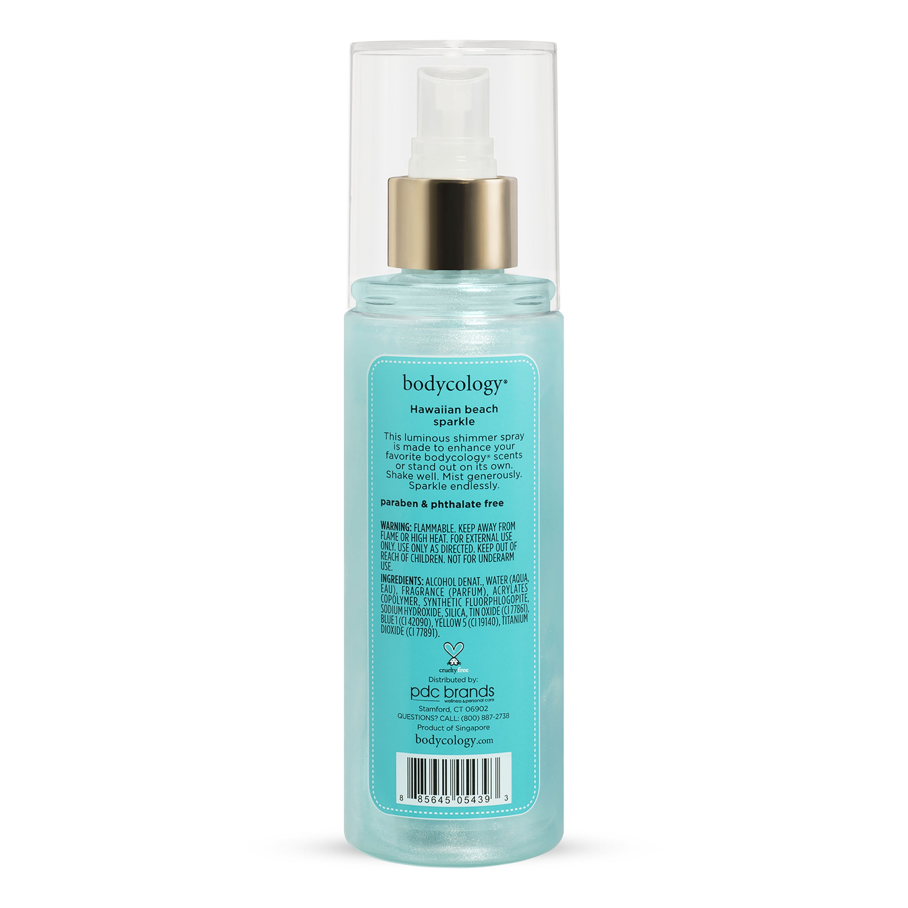 Bodycology Sparkle Fragrance Shimmer Mist, Hawaiian Beach, 6 fl oz
