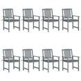 thumbnail image 4 of vidaXL Patio Chairs Outdoor Chair with Cushions for Deck Solid Wood Acacia, 4 of 121