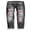 Gray-1784, variant on Womens Jeans Distressed Ladies Jeans Boyfriend Jeans for Women Trendy Patchwork Denim Pants Straight Leg Jeggings Stretch