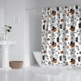 thumbnail image 2 of Vintage Halloween Pattern Shower Curtain 72"x72" ,Bathroom Decorative Shower Curtains Set with 12 Hooks,Modern Waterproof Washable Shower Curtain, 2 of 6