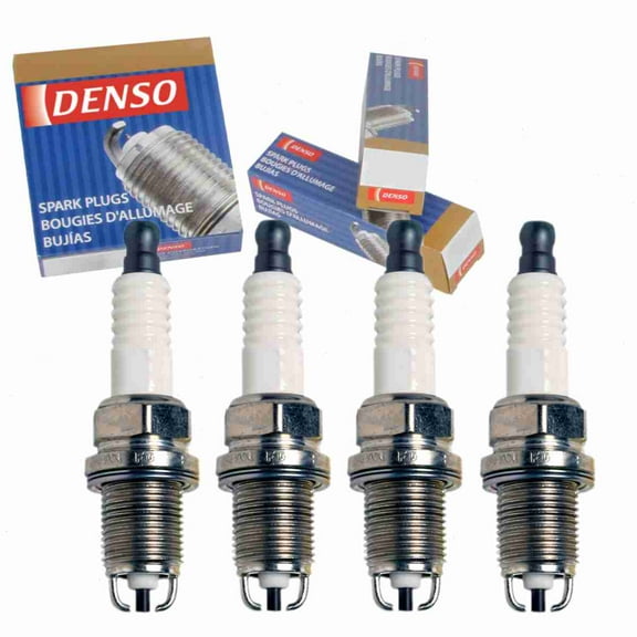 4 pc DENSO Standard Spark Plugs compatible with Toyota Corolla 1.8L L4 1998-1999