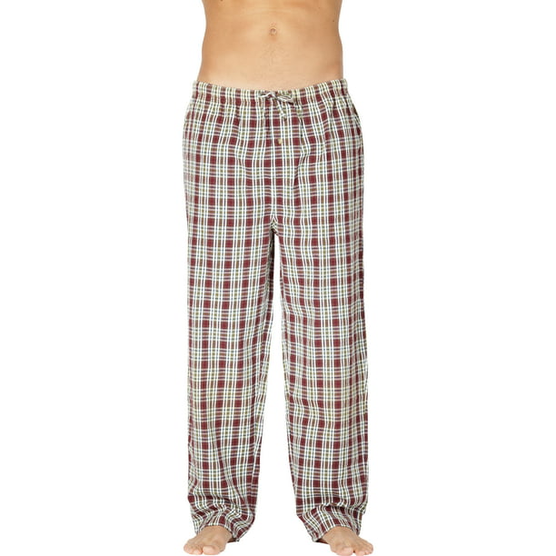 Intimo - Mens Cotton Seersucker Plaid Sleep Pajama Pant - Walmart.com ...