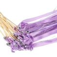 thumbnail image 4 of Uxcell Ribbon Fairy Wands Silk Stick Streamer with Bells 24 Pack(Light Purple, White), 4 of 6