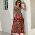 thumbnail image 5 of Mola De Panama Turtle Sleeveless Dress Dresses Women Summer Evening Dresses Ladies Bohemia Long Dresses, 5 of 9