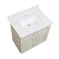 thumbnail image 6 of Altair Aosta White Composite Stone 31in Bathroom Vanity Top, 6 of 6