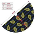thumbnail image 5 of Kll 36" Christmas Tree Skirt Avocado Xmas Tree Skirts Mat For New Year Xmas Holiday Party Indoor Outdoor Home Decoration, 5 of 9