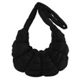 thumbnail image 1 of Bolso plisado para axila para mujer, bolso acolchado para axila, bolso de hombro de nube a la moda de gran capacidad, bolso acolchado de algodón de Color sólido, 1 of 5