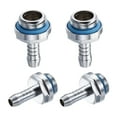 thumbnail image 6 of Uxcell Brass Hose Fitting for PC Water Cooling Connecting 6mm 4Pcs Silver Tone, 6 of 6